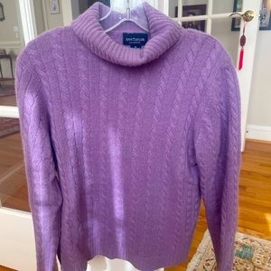 Ann Taylor cashmere. Medium. Soft lilac turtleneck!